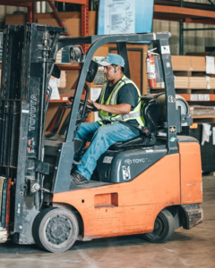 Forklift accident